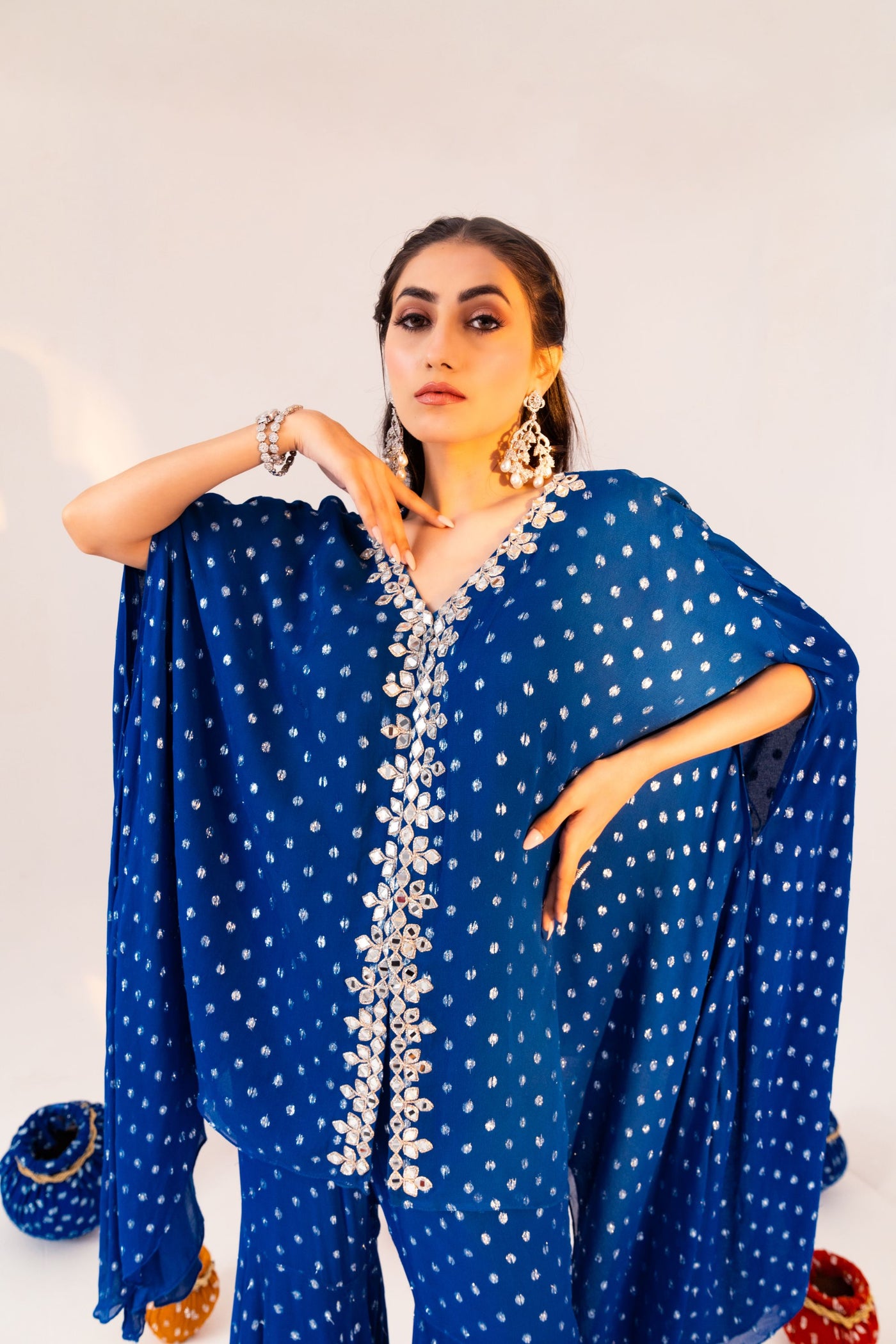 JACKET KAFTAN WITH GHARARA PANT