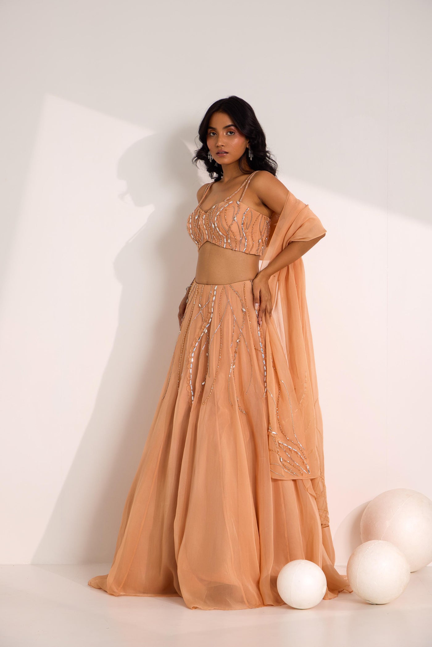 DIORA ICE LEHENGA SET