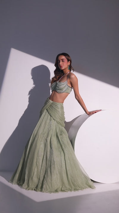 KIARA COWL LEHENGA SET