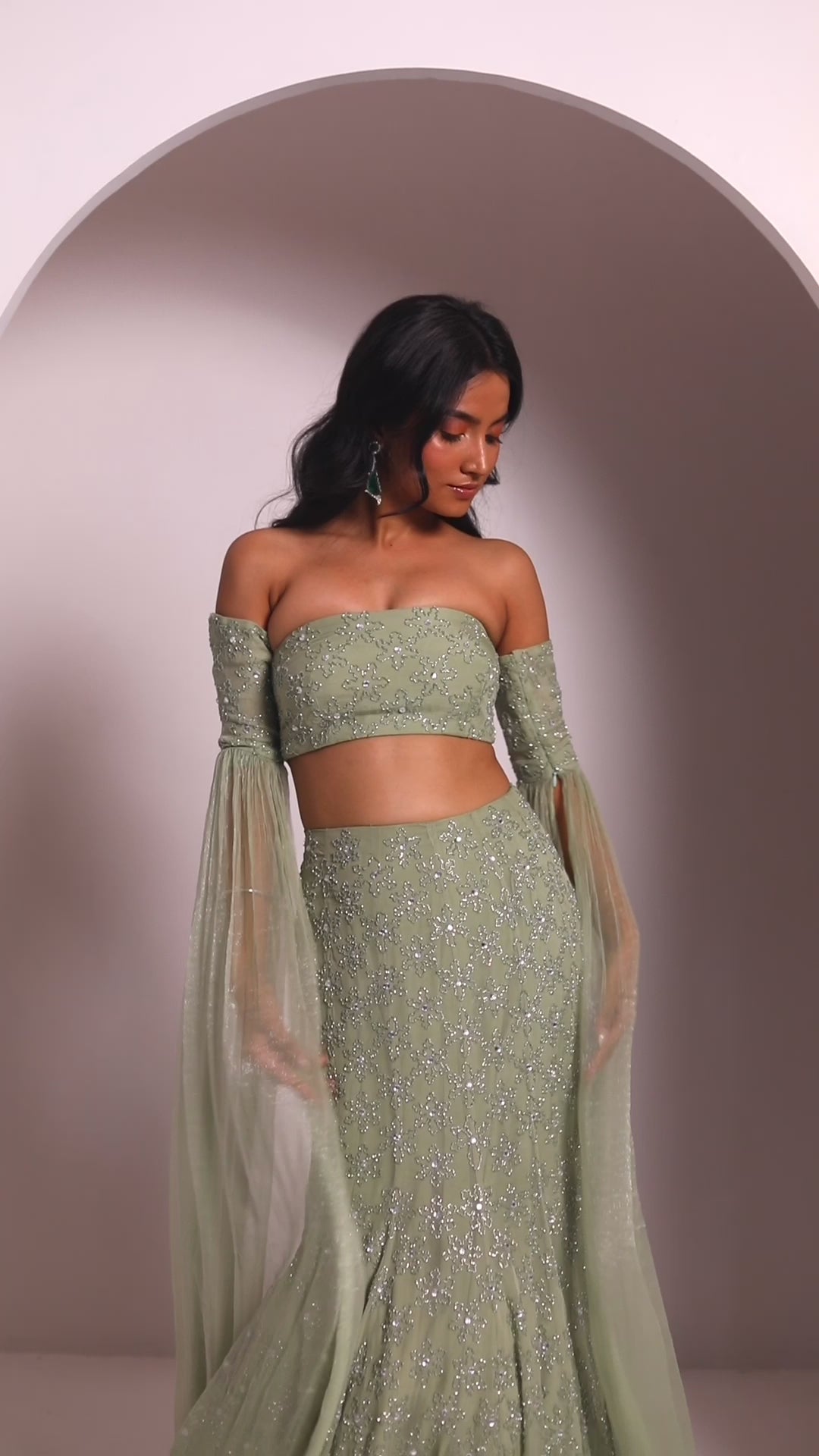 LENORE MERMAID LEHENGA SET